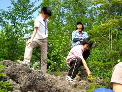火山の親子学習会・早川由起夫教授